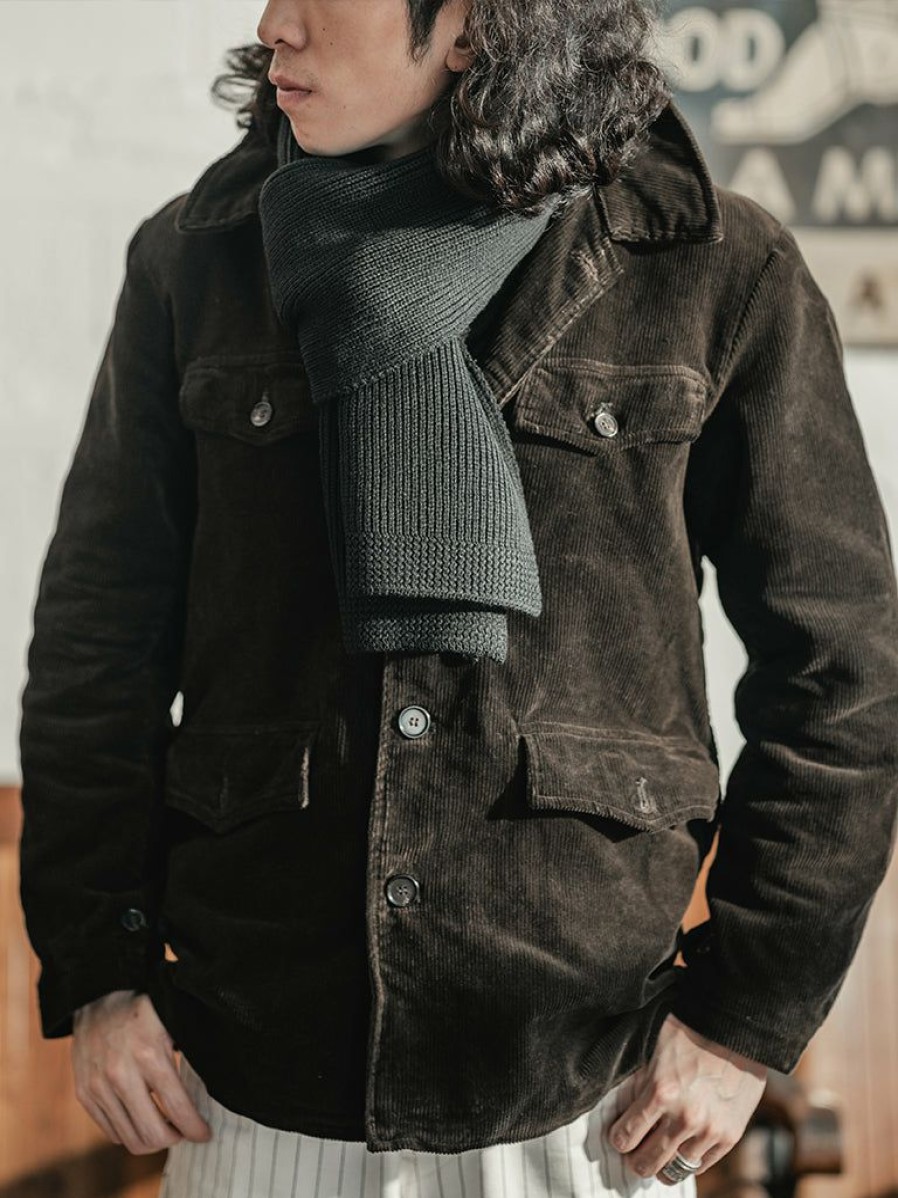 Accessories * | Non Stock Usn Wool Scarf Black