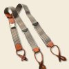 Accessories * | Bronson Old-Time Y-Back Leather Button Suspender