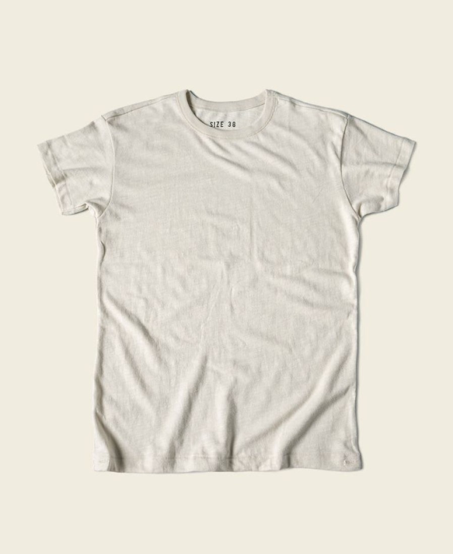 Tops * | Bronson 1940S Usn Slub Cotton Training T-Shirt Best Sellers Beige