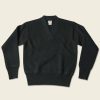 Tops * | Bronson Usaaf Type A-1 V-Neck Mechanics Sweater Tops Black