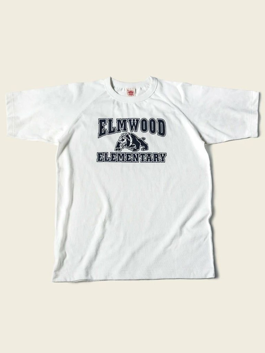 Tops * | Non Stock Vintage Elmwood Elementary Print Raglan Sleeve T-Shirt Tops