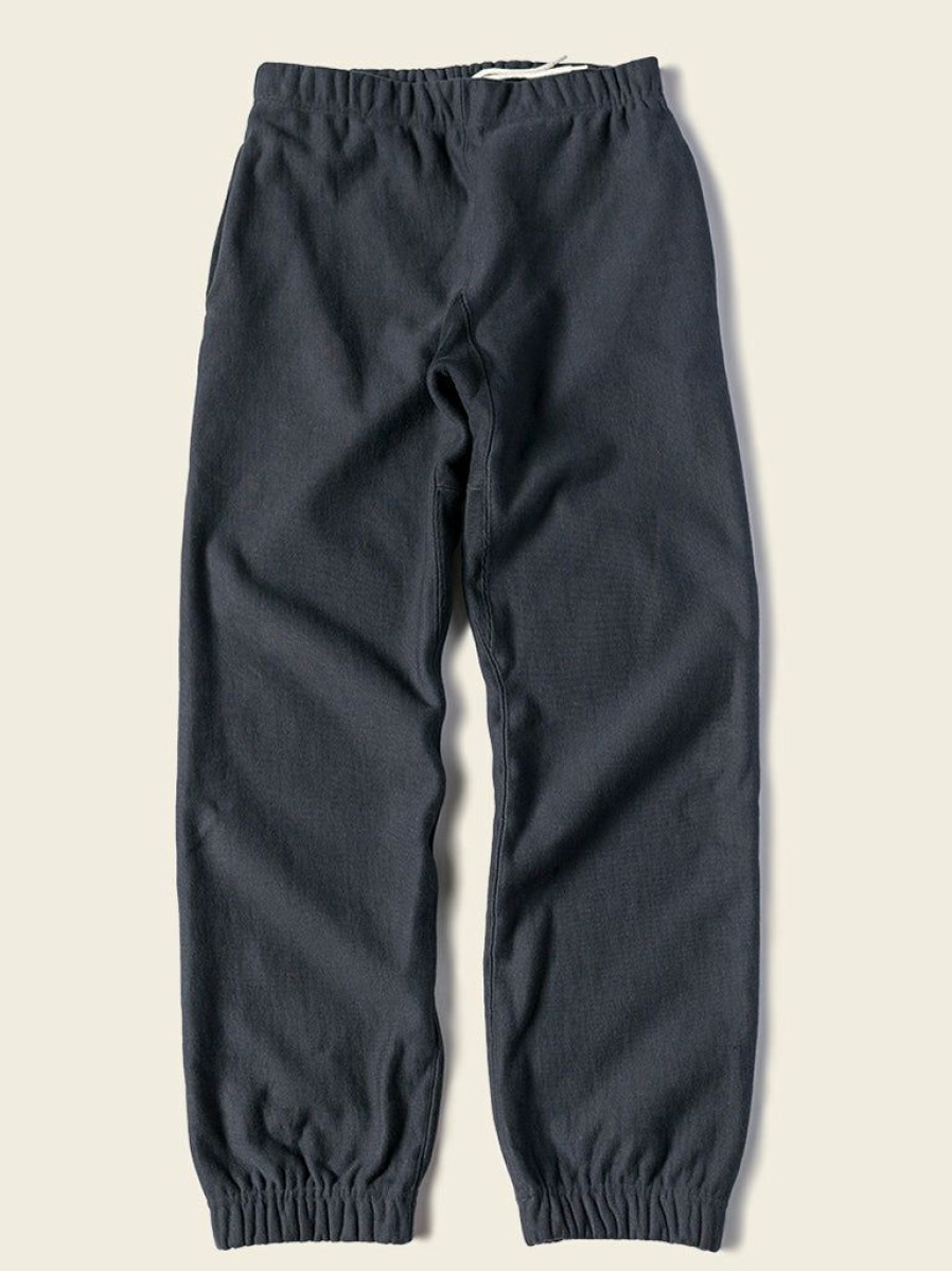 Bottoms * | Bronson New Arrivals 1950S 20.5 Oz Terry Cloth Reverse Weave Sweatpants Black