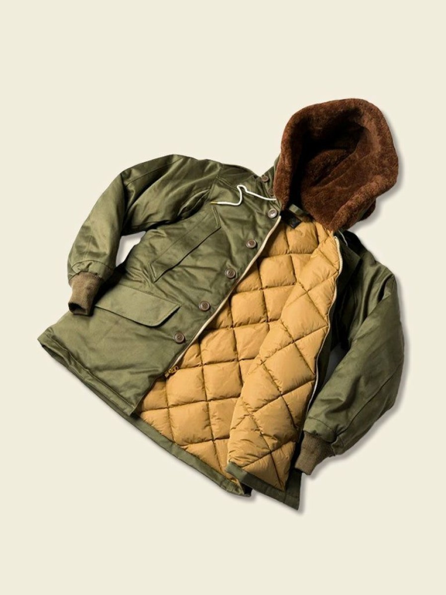 Outerwear * | Bronson Outerwear Us Army Air Forces Type B-9 Flight Down Parka Olive