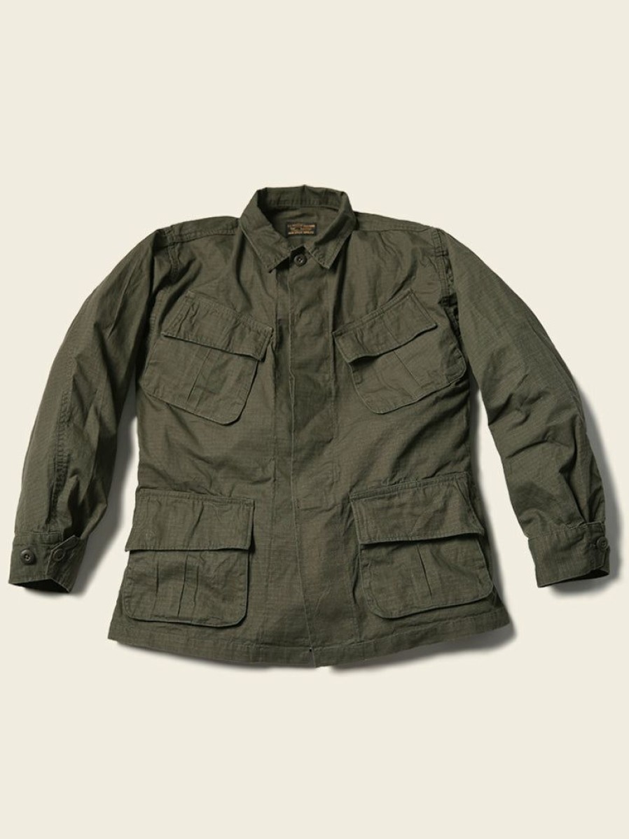 Outerwear * | Non Stock Us Army 5Th Model Jungle Fatigue Tropical Jacket Outerwear Olive