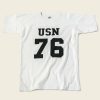 Tops * | Bronson Us Naval Football T-Shirt White