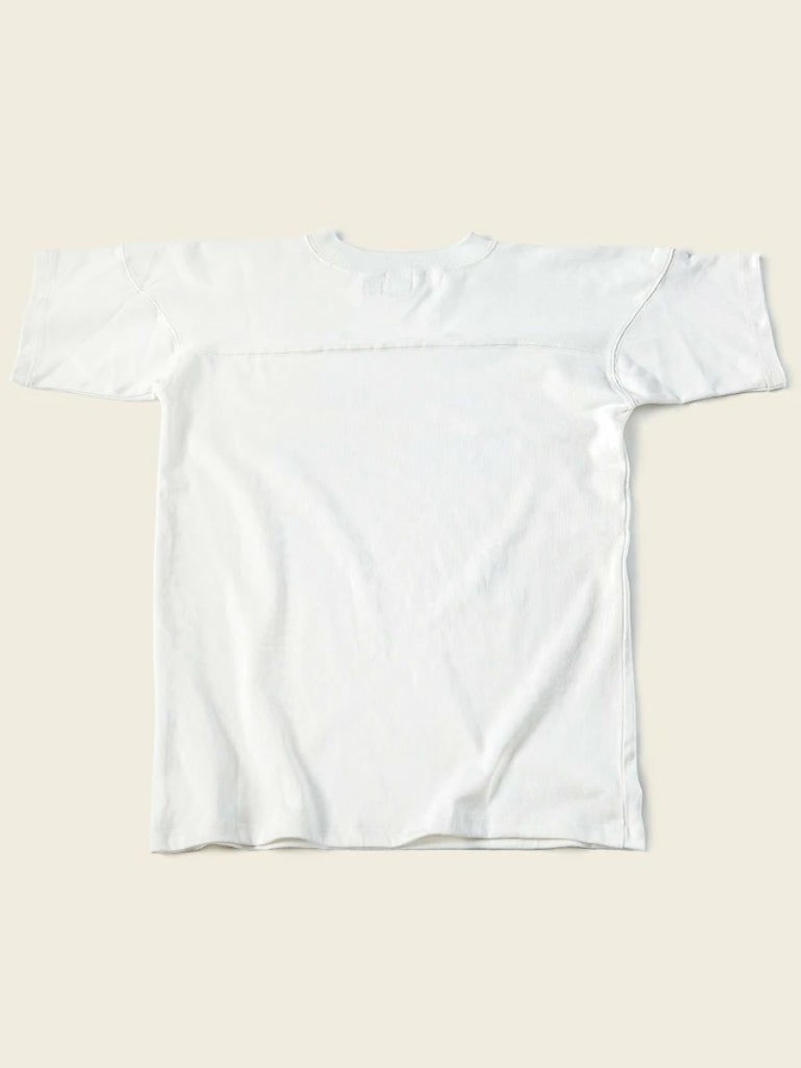 Tops * | Bronson Us Naval Football T-Shirt White