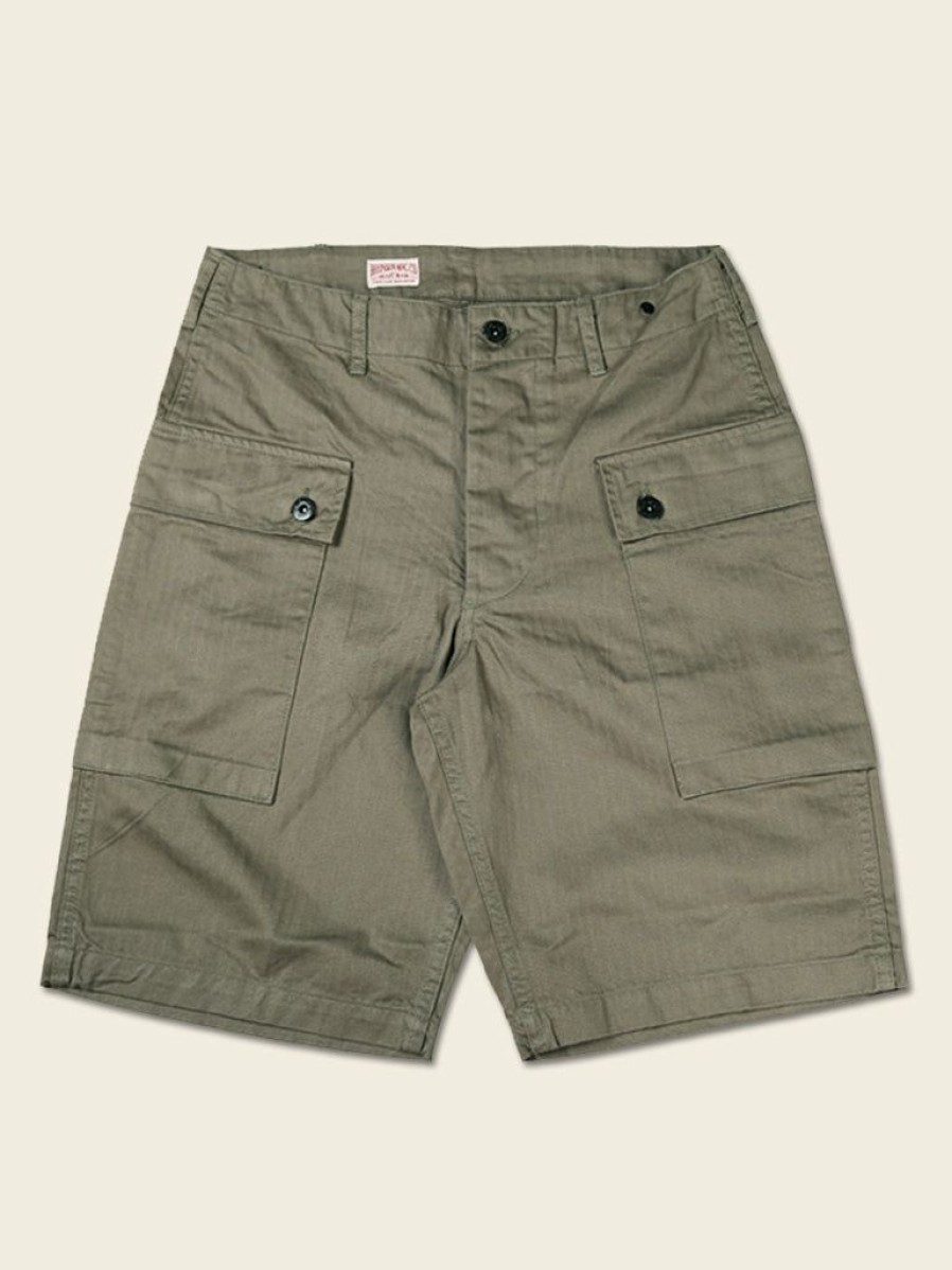 Bottoms * | Bronson Bottoms Usmc P-44 Utility Shorts Olive