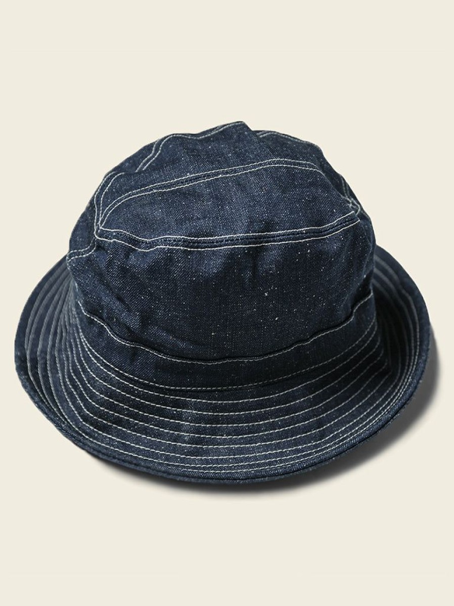 Accessories * | Bronson 12 Oz Selvedge Denim Bucket Hat Accessories Indigo