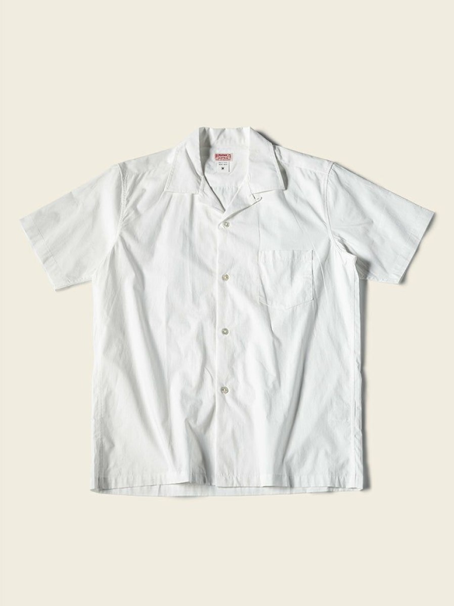 Tops * | Bronson Back In Stock Classic Panama Open Collar Shirt Ivory White