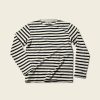 Tops * | Bronson Breton Stripe Long Sleeve T-Shirt Back In Stock Navy/Apricot