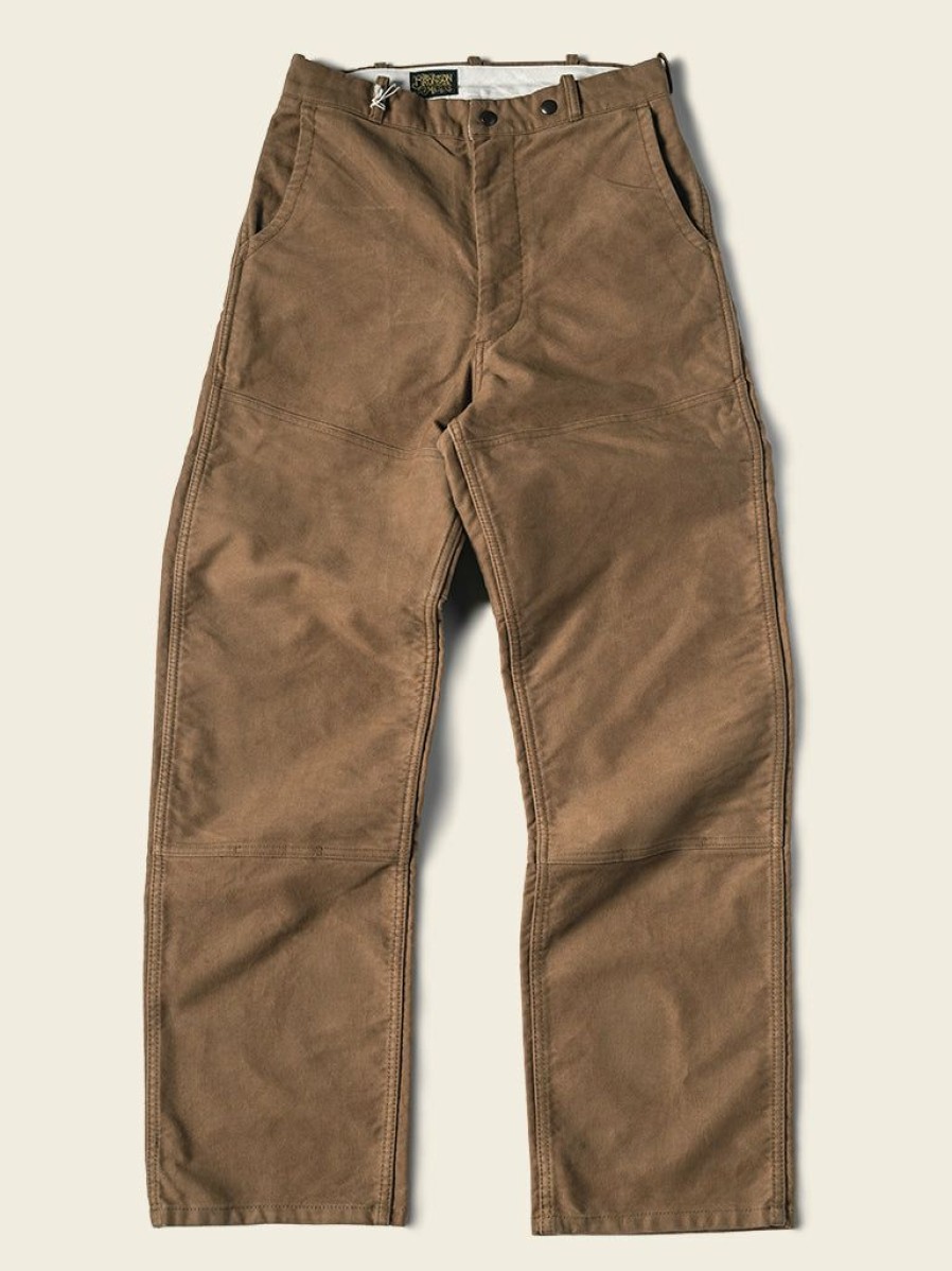 Bottoms * | Bronson Lot 955 Moleskin Warden Pants New Arrivals Earth Yellow