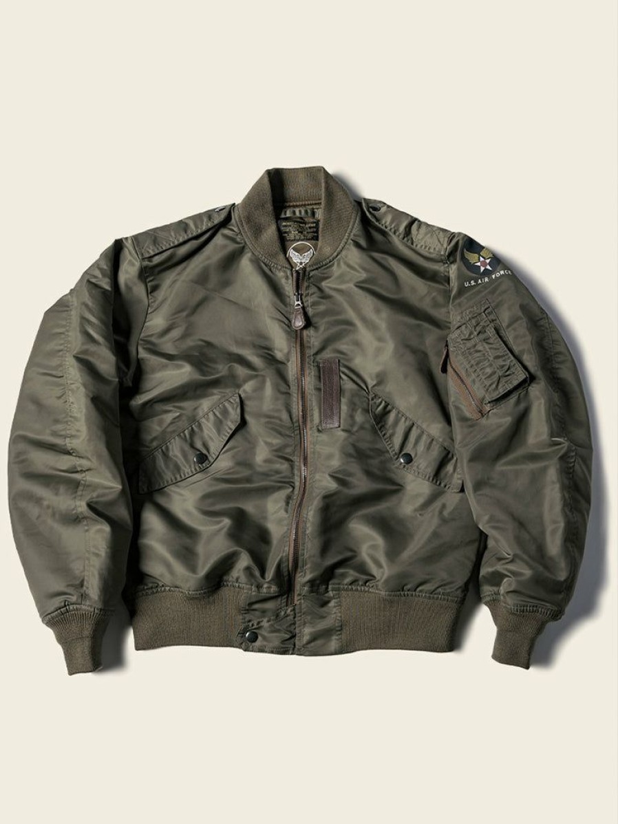 Outerwear * | Bronson Outerwear Us Air Force Type L-2 Flight Jacket Olive