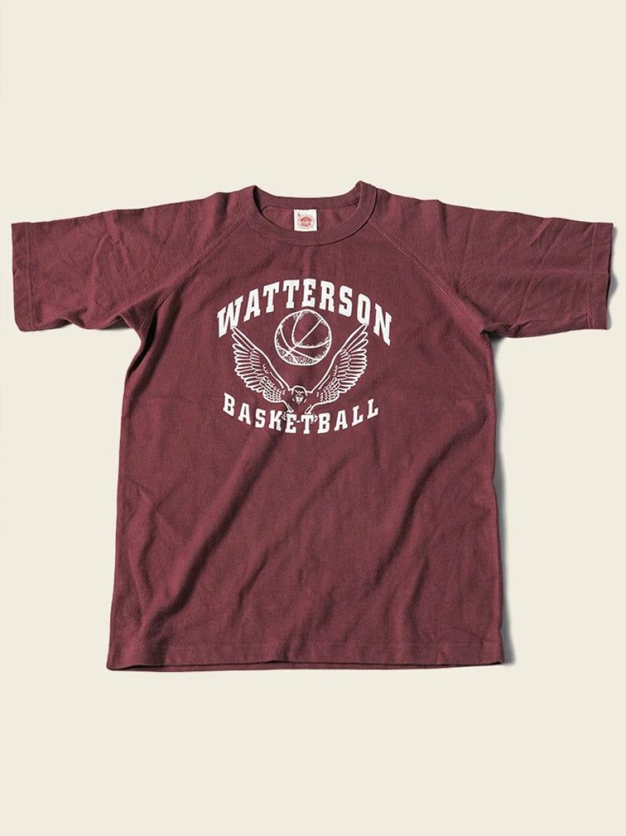 Tops * | Non Stock Vintage Watterson Basketball Print Raglan Sleeve T-Shirt