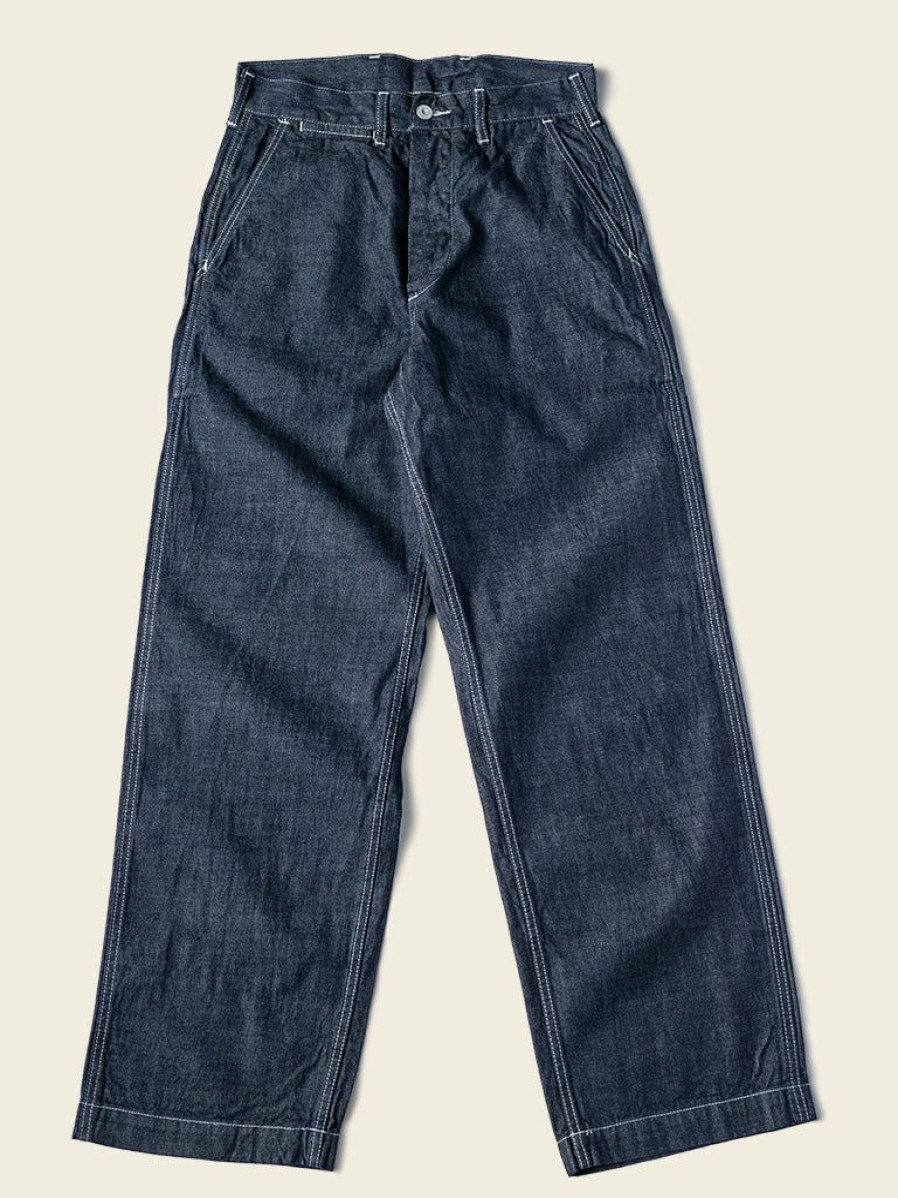 Bottoms * | Bronson Bottoms Us Army M-40 Dungaree Fatigue Pants Indigo