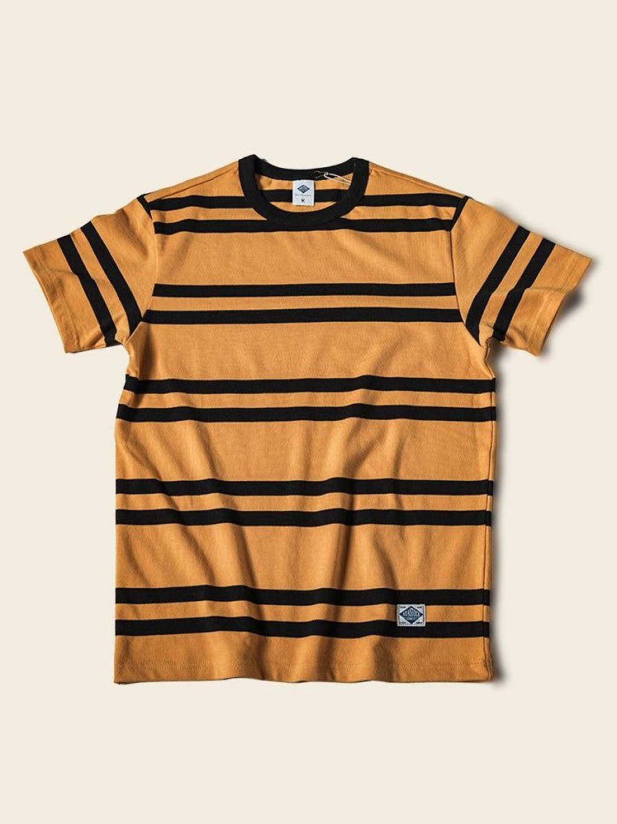 Tops * | Non Stock 9.8 Oz Ivy Style Striped T-Shirt Yellow/Black