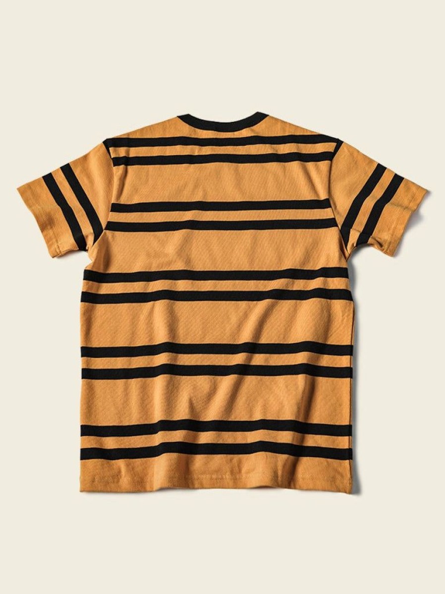 Tops * | Non Stock 9.8 Oz Ivy Style Striped T-Shirt Yellow/Black