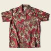 Tops * | Bronson Lot As08 Ukiyo-E Tiger & Bambo Pattern Aloha Shirt Wine Red