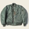 Outerwear * | Bronson 1950S Usaf Type Ma-1 Flight Jacket Outerwear Celadon