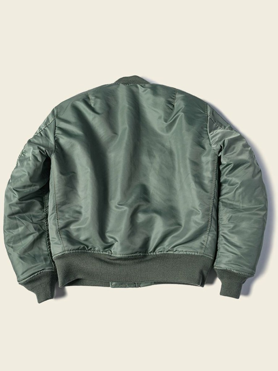 Outerwear * | Bronson 1950S Usaf Type Ma-1 Flight Jacket Outerwear Celadon