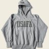 Tops * | Non Stock Tops 1970S Usafa 18 Oz Reverse Weave Hoodie Gray