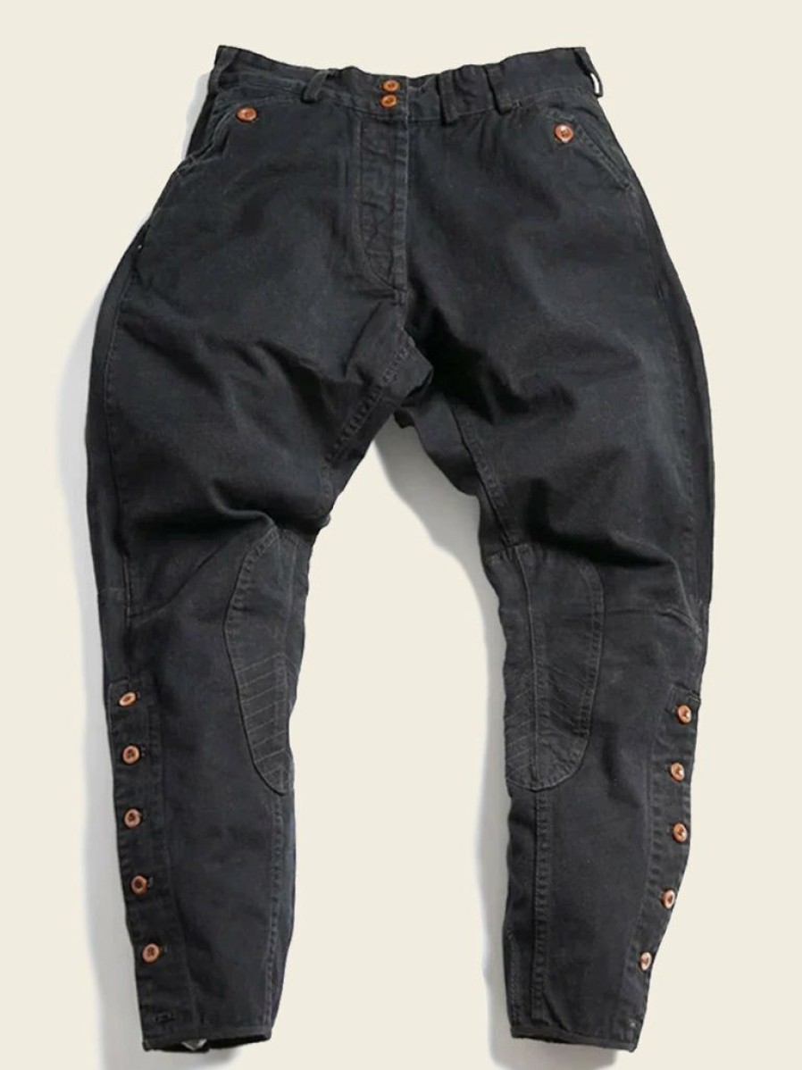 Bottoms * | Non Stock 1920S Motor Troop Breeches Black