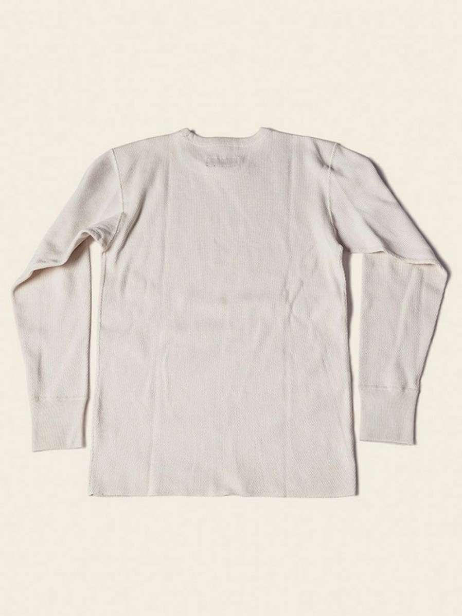 Tops * | Bronson Tops 14 Oz Raschel Knitting Waffle Undershirt Apricot