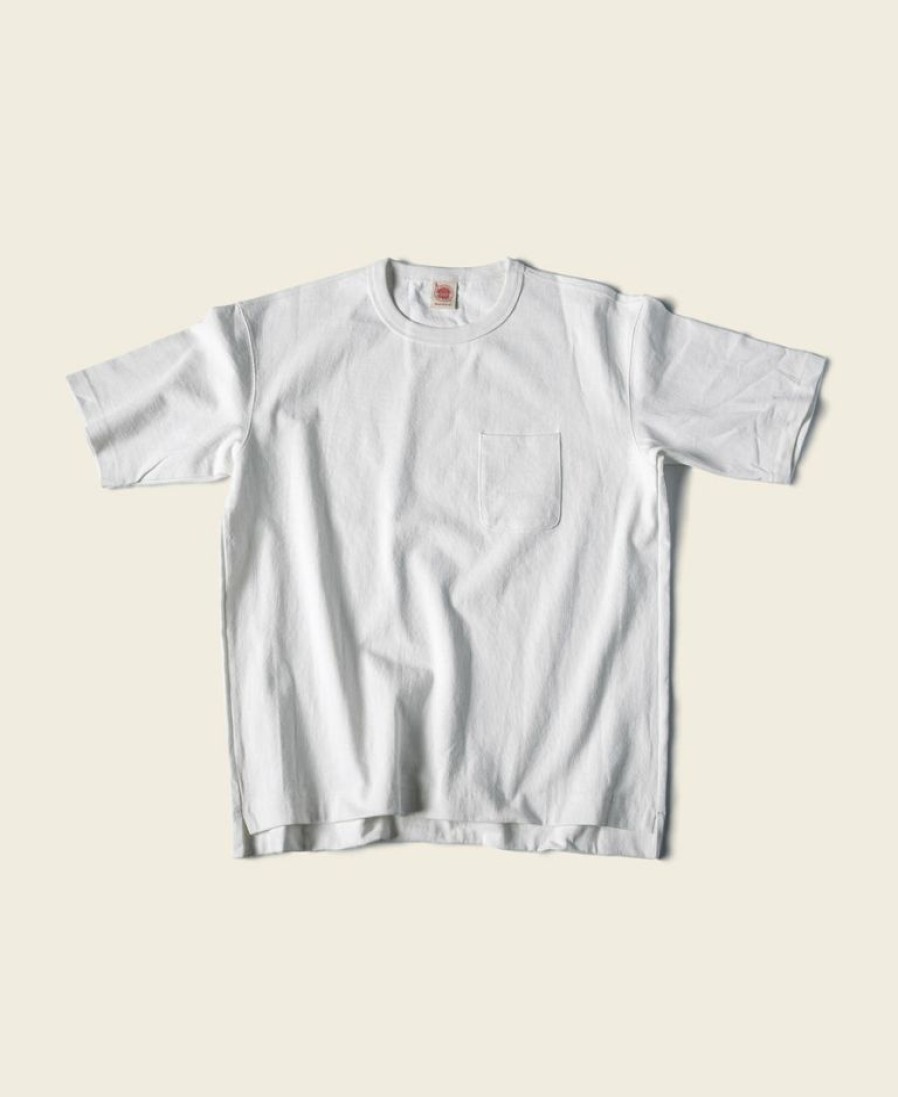 Tops * | Non Stock New Arrivals 9.8 Oz Cotton Classic Pocket T-Shirt White