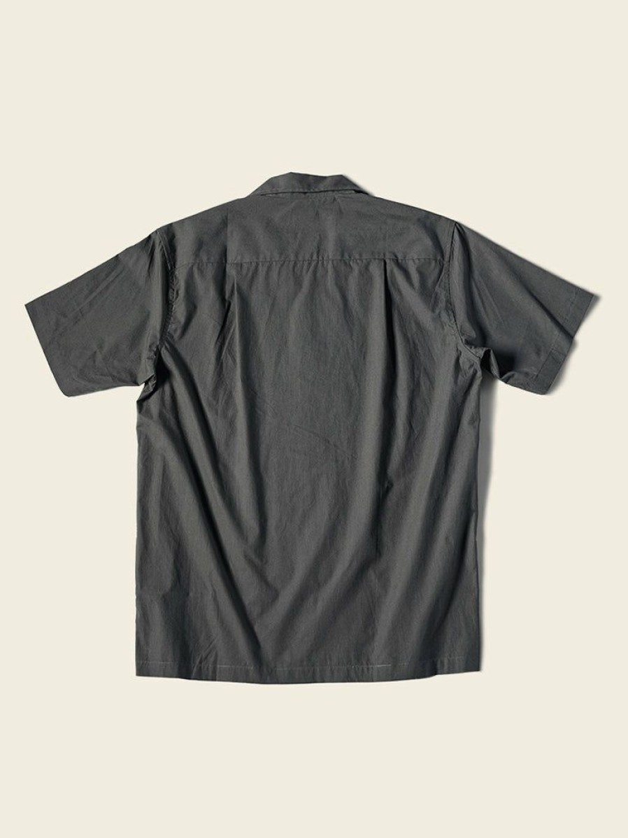 Tops * | Bronson Classic Panama Open Collar Shirt Back In Stock Dark Gray