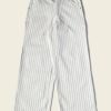 Bottoms * | Bronson New Arrivals Lot 952 Hbt Striped Mechanic Pants White