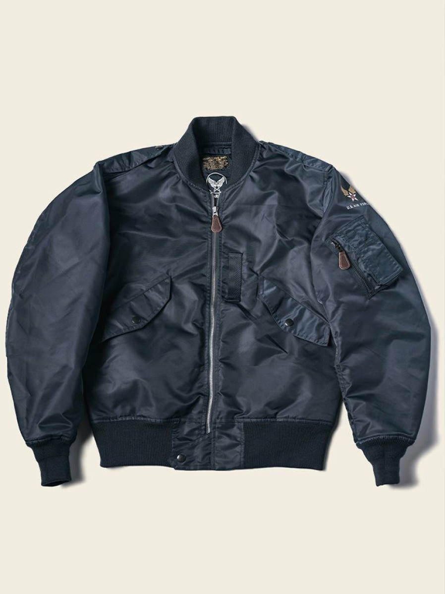 Outerwear * | Bronson Outerwear Us Air Force Type L-2A Flight Jacket Navy