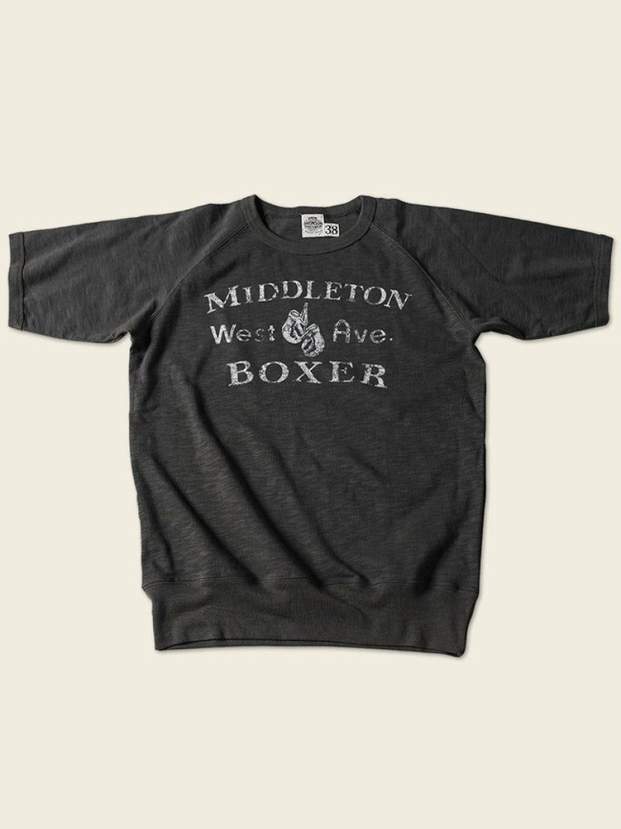 Tops * | Bronson Heavy Duty Boxer Physical Training T-Shirt Black