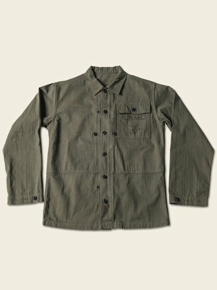 Outerwear * | Bronson Outerwear Usmc P-44 Hbt Utility Jacket Olive