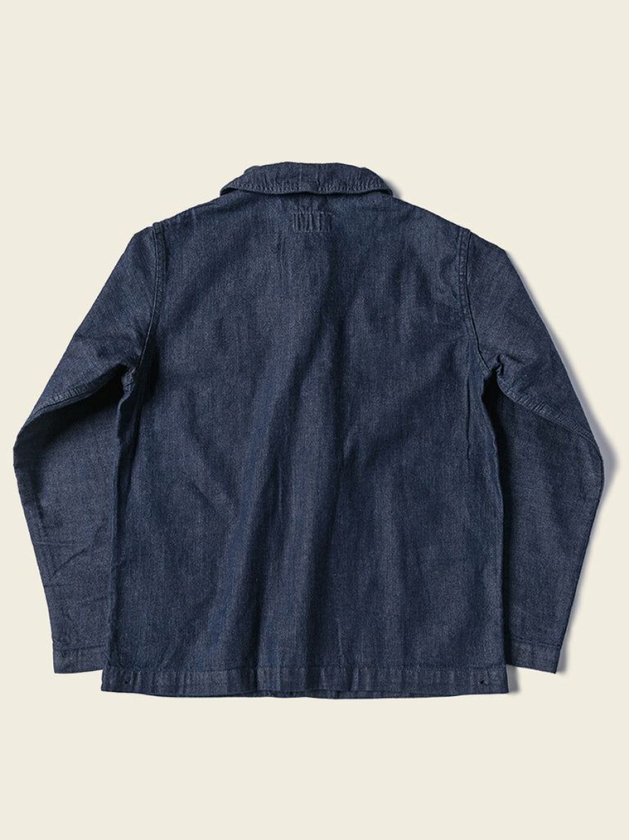 Outerwear * | Bronson 1922 Usn 2Nd Model Denim Coverall Utility Jacket Indigo