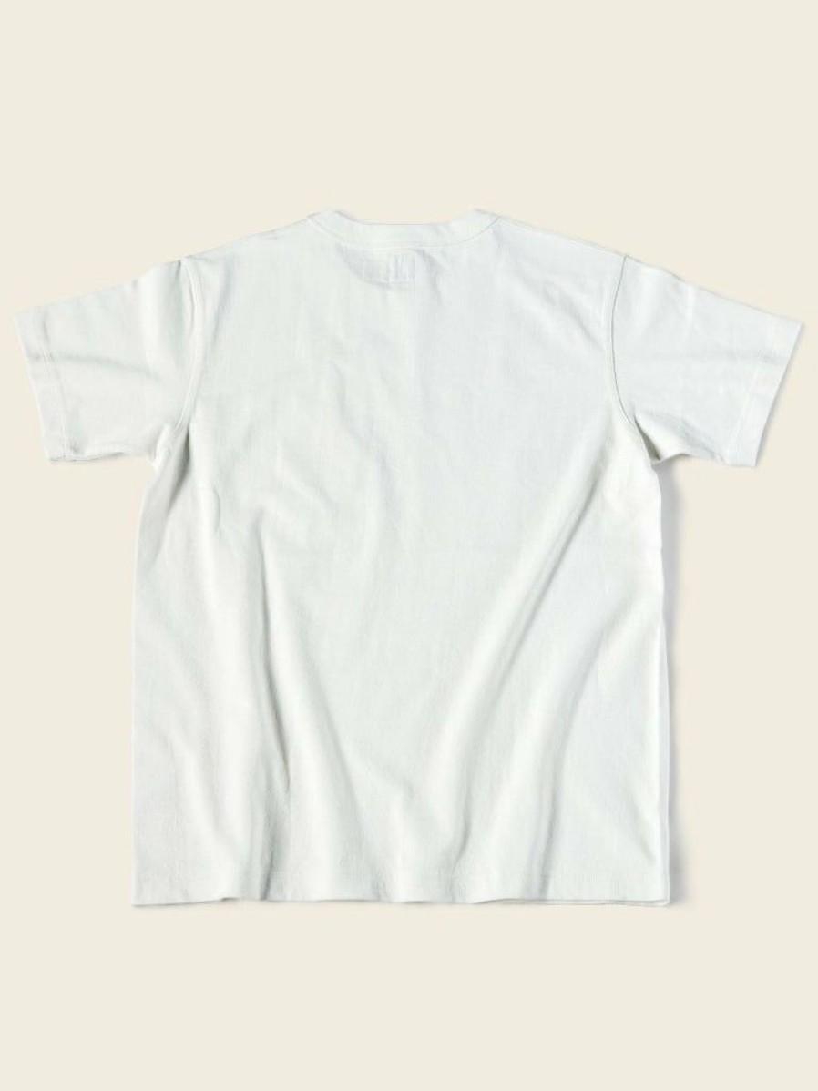 Tops * | Bronson Best Sellers 1930S Slanted Pocket Tubular T-Shirt White