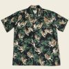 Tops * | Bronson Lot As08 Ukiyo-E Tiger & Bambo Pattern Aloha Shirt Back In Stock Black