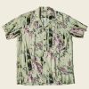 Tops * | Non Stock Ukiyo-E Tiger & Bamboo Pattern Aloha Shirt Tops Light Green