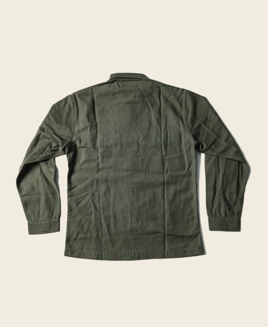 Tops * | Non Stock Vietnam War Us Army Og107 Fatigue Utility Shirt Plain Best Sellers Olive