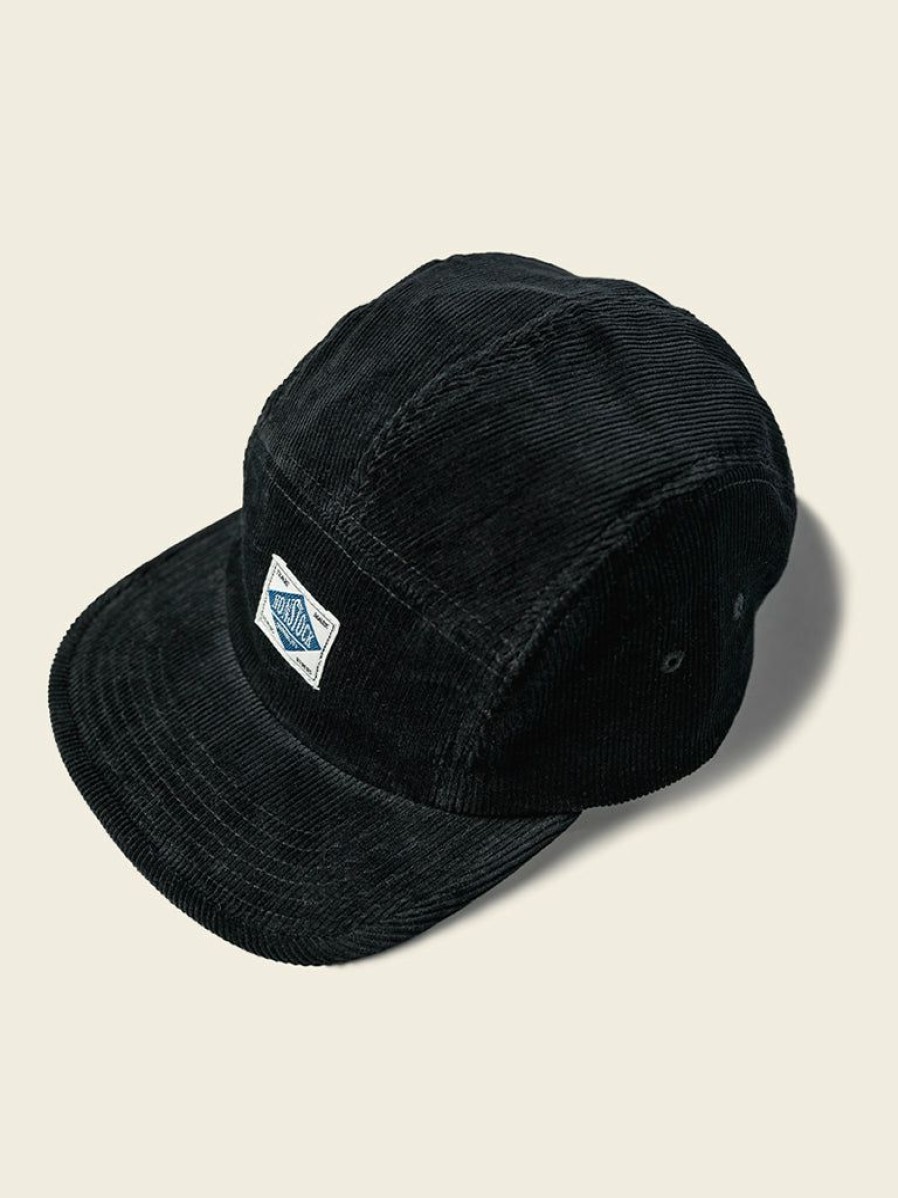 Accessories * | Non Stock 12.5 Oz Corduroy 5 Panel Cap Black