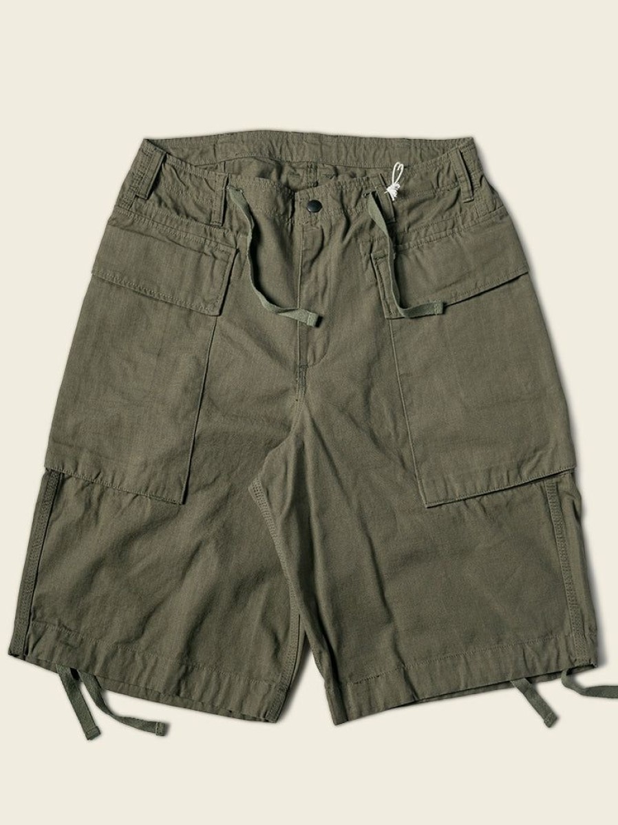 Bottoms * | Non Stock 8.5 Oz Cotton Ripstop Cargo Shorts Olive