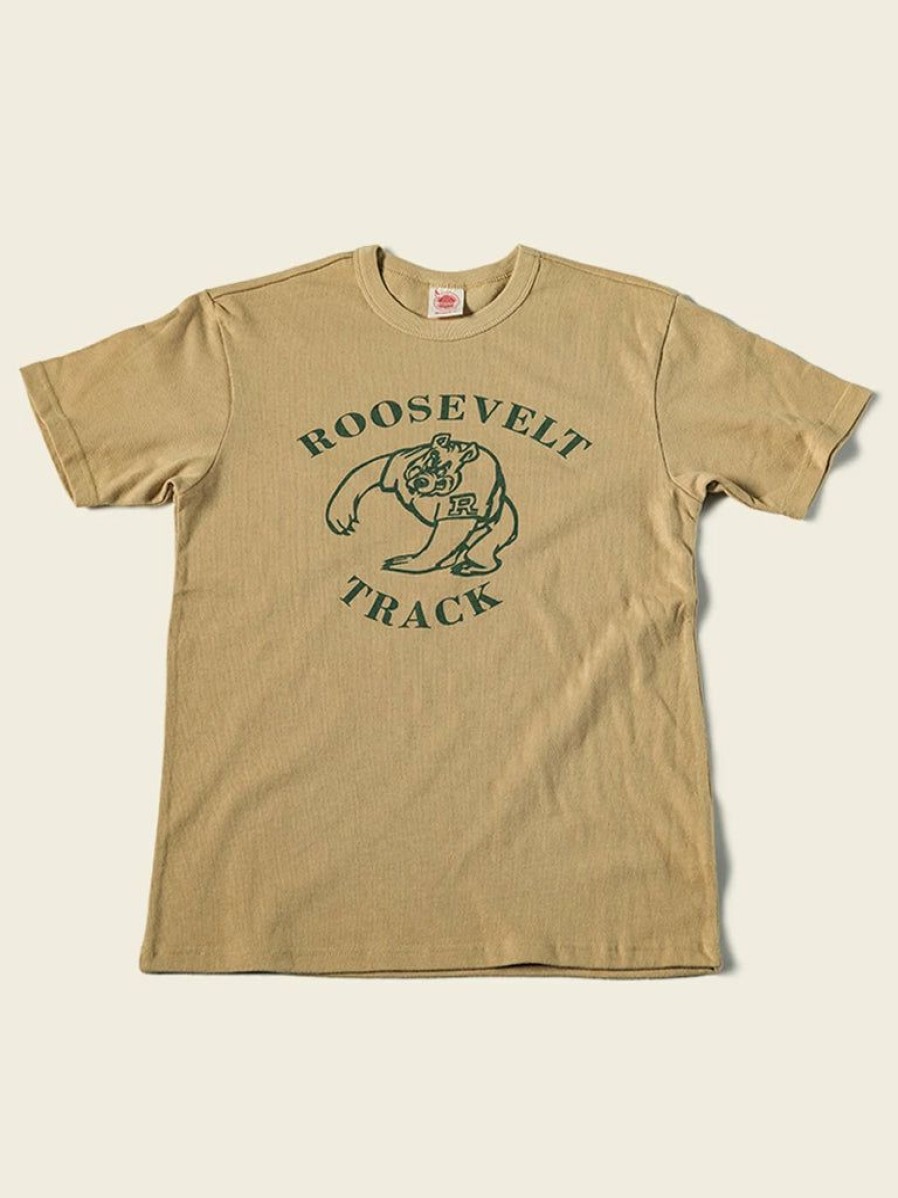 Tops * | Non Stock Vintage Roosevelt Track Print Short Sleeve T-Shirt Tops