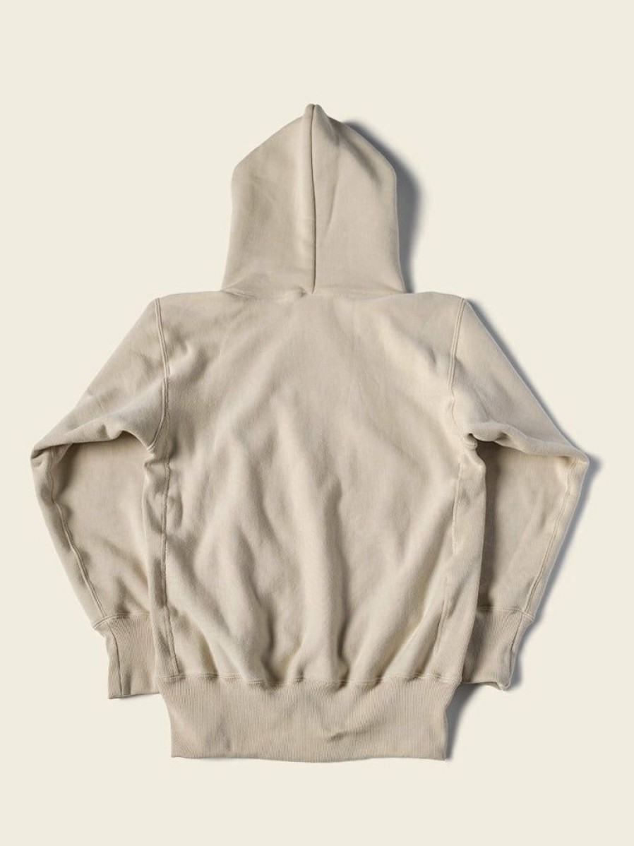 Tops * | Bronson 21 Oz Navy Yard Instructor Reverse Weave Hoodie Apricot