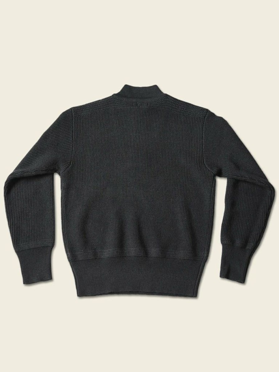 Tops * | Bronson Tops Us Army High Neck Wool Sweater Black