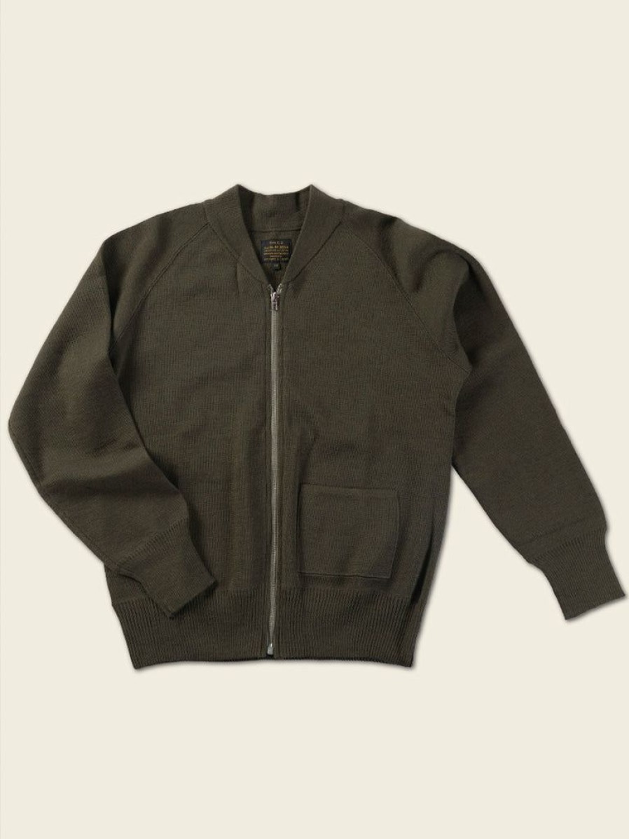 Tops * | Bronson Usaaf Type C-2 Wool Sweater Olive