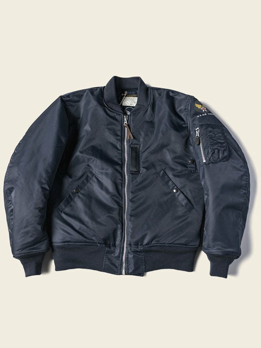 Outerwear * | Bronson Outerwear Us Air Force Type B-15C Mod Flight Jacket Navy