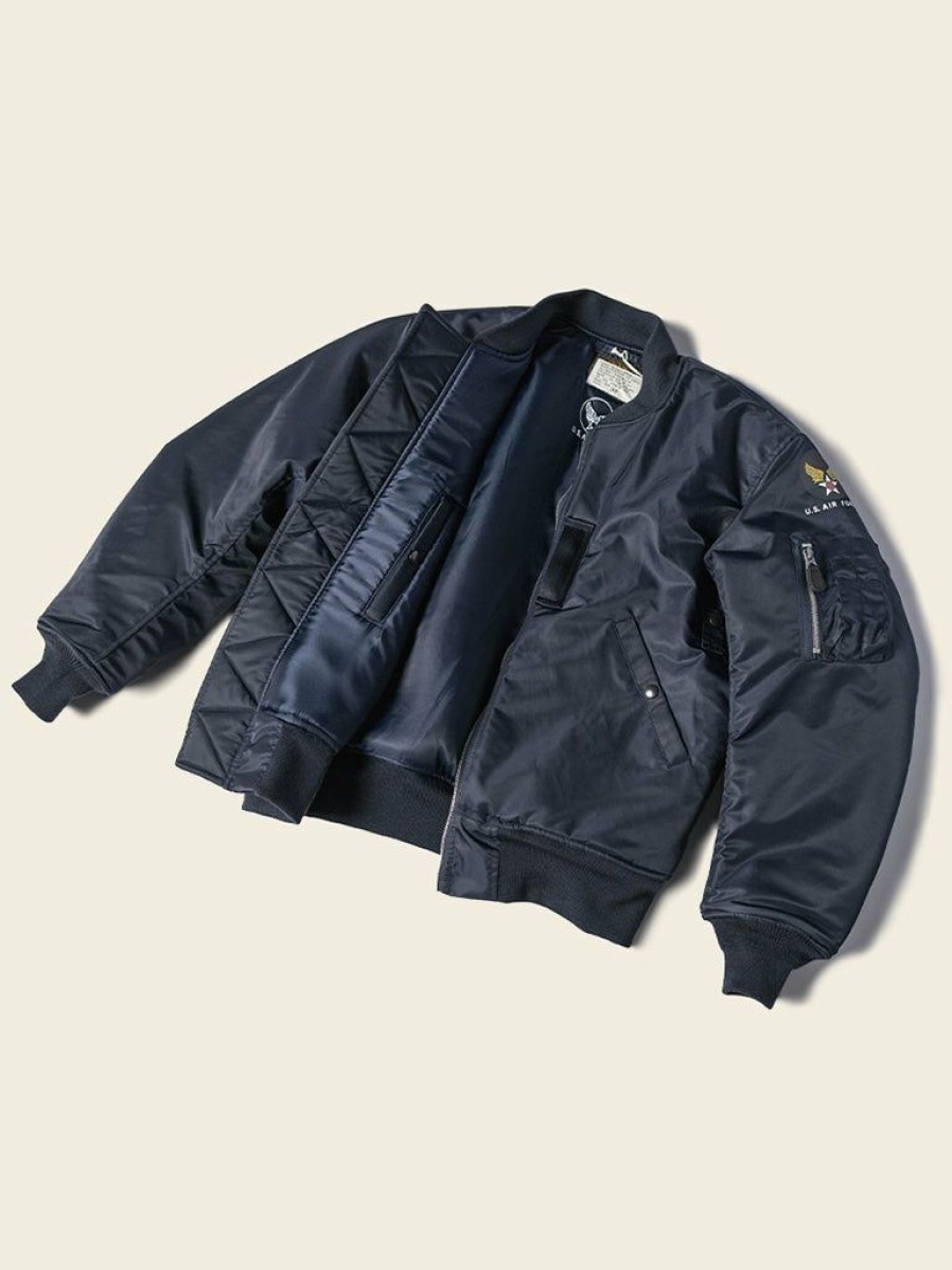 Outerwear * | Bronson Outerwear Us Air Force Type B-15C Mod Flight Jacket Navy