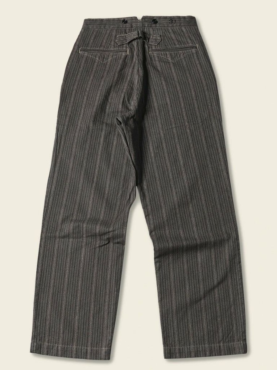 Bottoms * | Bronson Lot 920 Old Time Stripe Pants Bottoms Brown