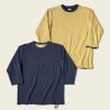 Tops * | Bronson Usn Udt Team Reversible Three Quarter Sleeve T-Shirt Navy/Yellow