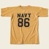 Tops * | Bronson Tops Us Naval Football T-Shirt Yellow