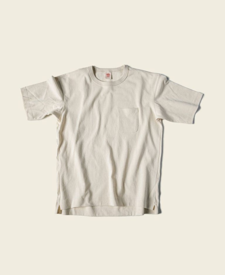 Tops * | Non Stock 9.8 Oz Cotton Classic Pocket T-Shirt Apricot