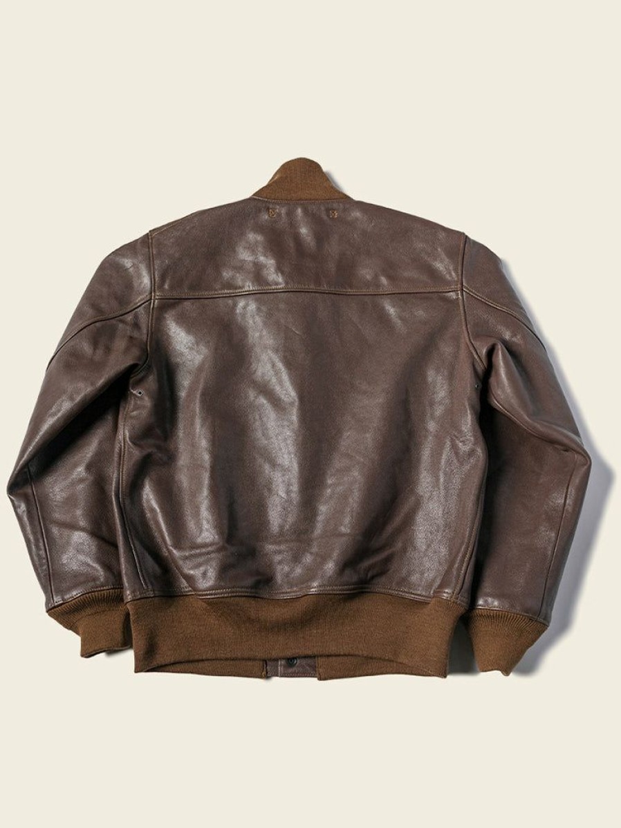 Outerwear * | Bronson Usaaf Type A-1 Leather Flight Jacket Outerwear Light Brown